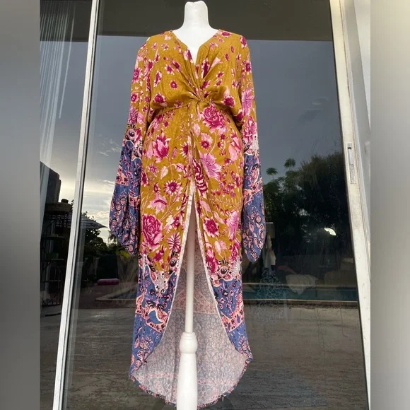 Anthropologie Floral Long Sleeve Tunic Size Medium - Picture 10 of 13